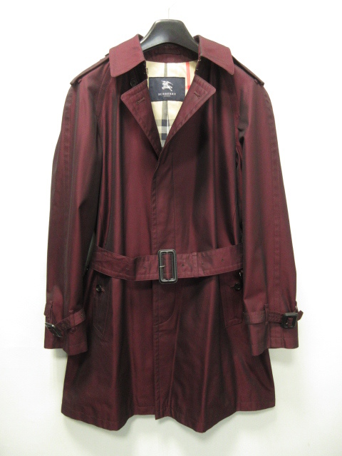 バーバリー 裏チェックトレンチコート